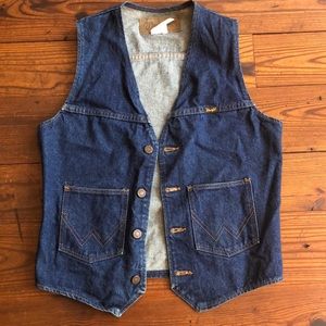 Vintage Wrangler denim vest